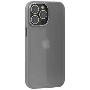 Vaku Trans Armor TPU Back Cover for Apple iPhone 14 (Supports Wireless Charging, Grey)