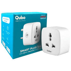 Qubo Smart Plug- 10 A Smart Plug (Alexa and Google Assistant Support, HSP02D1001, White)