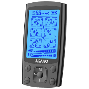 AGARO Tens Dual Channel Knee, Back, Neck Massager (20 Intensity Levels, 33536, Black)