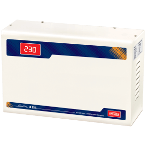 Premier Slimline Double Boost 12 Amps Voltage Stabilizer For Up to 1.5 Ton AC (200 V - 240 V, Digital Display, 4KVA, White)