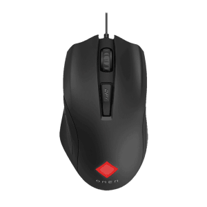HP Omen Vector Essential Wired Optical Gaming Mouse with Customizable Buttons (7200 DPI, Ergonomic Design, Black)