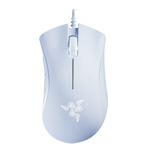 RAZER DeathAdder Essential Wired Optical Gaming Mouse (6400 DPI, RGB Backlit, White)