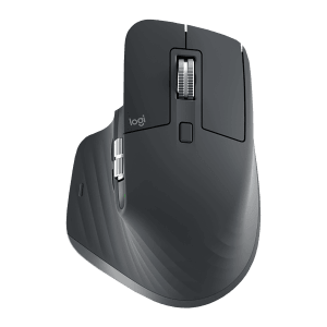 logitech MX Master 3S Rechargeable Bluetooth Wireless Laser Performance Mouse with Thumb Wheel (8000 DPI Adjustable, Multi Device Connectivity, Graphite)