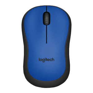 logitech M221 Wireless Optical Mouse with Silent Click Buttons (1000 DPI, Plug & Play, Blue)