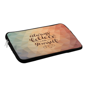 macmerise Believe in yourself Neoprene Laptop Sleeve for 13 Inch Laptop (Water Resistant, Multi Color)