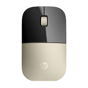 HP Z3700 Wireless Optical Mouse (1200 DPI, Sleek Design, Gold/Black)