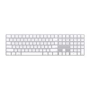 Apple Magic Rechargeable Bluetooth Wireless Keyboard with Dedicated Multimedia Keys (Scissor Mechanism, Silver)