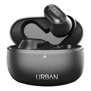 in base Urban Q1 Twin IB-2855 TWS Earbuds (Water Resistant, Up to 4.5 Hours Playtime, Black)