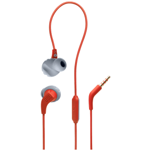 JBL Endurance Run 2 Wired Earphone with Mic (In Ear, Coral Orange)