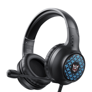 ONIKUMA X7 LED Wired Gaming Headphone with Noise Cancellation (RGB Light, Over Ear, Black)