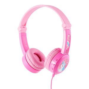 onanoff Buddyphones BP-TRAVEL-PINK Wired Headphone with Mic (On Ear, Pink)