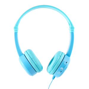 onanoff Buddyphones BP-TRAVEL-BLUE Wired Headphone with Mic (On Ear, Blue)