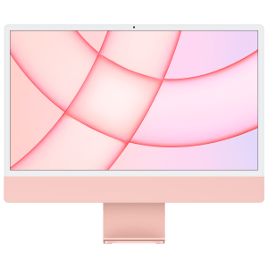 Apple iMac 24 Inch 4.5K Retina Display 2021 (M1 Chip, 8GB, 256GB, Apple, macOS Ventura, Pink)