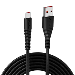 urbn Type C to Type A 5 Feet (1.5M) Cable (Nylon Braided, Black)