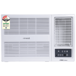 Croma 1.5 Ton 3 Star Fixed Speed Window AC (Copper Condenser, Dust Filter)