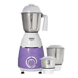 MAHARAJA WHITELINE Mixtron Dlx 750 Watt 3 Jars Mixer Grinder (20000 RPM, Unique Jar Flow Breaker, Lavender/White)