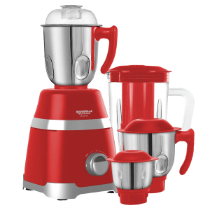 MAHARAJA WHITELINE Ultramax Elite MX-222 800 Watt 4 Jars Mixer Grinder (22000 RPM, 5-in-1 Blades, Red)