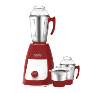 MAHARAJA WHITELINE Turbo Prime Dlx MX-231 750 Watt 3 Jars Mixer Grinder (20000 RPM, 5-in-1 Blades, Red/White)