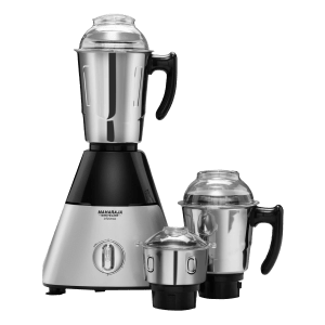 MAHARAJA WHITELINE Infinimax HD 1000 Watt 3 Jars Mixer Grinder (20000 RPM, 5-in-1 Blades, Black/Silver)