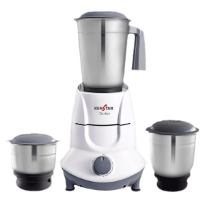 KENSTAR Taskee 450 Watt 3 Jars Mixer Grinder (Flow Breaker Technology, White)