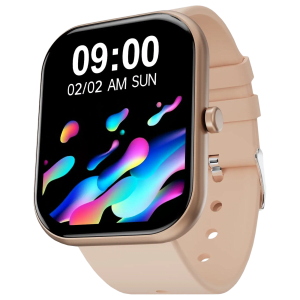 FIRE-BOLTT Dazzle Plus BSW037 Smartwatch with Activity Tracker (46mm HD Display, IP68 Water Resistant, Beige Strap)