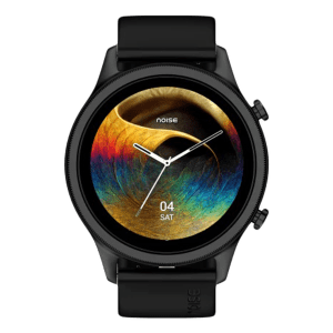 noise NoiseFit Evolve 3 Smartwatch with Bluetooth Calling (36.32mm AMOLED Display, IP68 Water Resistant, Carbon Black Strap)