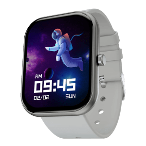 FIRE-BOLTT Dazzle Plus BSW037 Smartwatch with Activity Tracker (46mm HD Display, IP68 Water Resistant, Silver Strap)