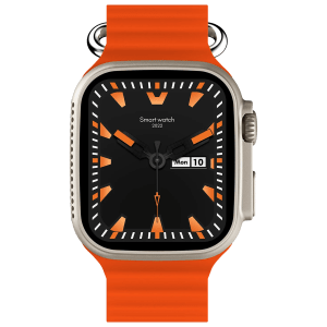 FIRE-BOLTT Warrior Smartwatch with Bluetooth Calling (49.7mm TFT HD Display, IP67 Water Resistant, Orange Strap)