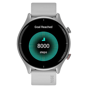 noise NoiseFit Twist Smartwatch with Bluetooth Calling (35mm TFT Display, IP68 Water Resistant, Silver Grey Strap)