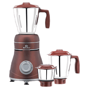 BAJAJ Ivora 800 Watt 3 Jars Mixer Grinder (18000 RPM, Nutri Pro Feature, Crimson Red)