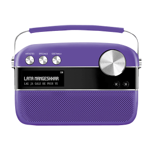 SAREGAMA Carvaan Premium Pop 6W Portable Speaker (Pre-loaded 5000 Evergreen Hindi Songs, 2.0Channel, SC230, Orchid Purple)