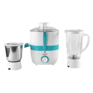 Sunflame Xpert 500 Watt 2 Jars Juicer Mixer Grinder (3 Speed Control with Incher, White)