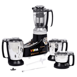 Panasonic 550 Watt 4 Jars Juicer Mixer Grinder (Double Safety Lock, Black)