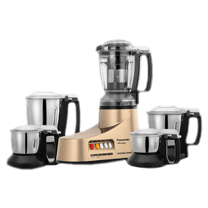 Panasonic 550 Watt 5 Jars Juicer Mixer Grinder (Double Safety Lock, Bronze)