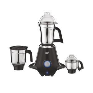 Preethi Taurus Pro 1000 Watt 3 Jars Mixer Grinder (19000 RPM, 3D Cooling System, Black/Blue)