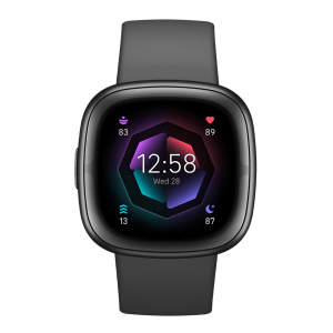 fitbit Sense 2 Smartwatch with Activity Tracker (40.1mm Always-on Display, Water Resistant, Shadow Grey Strap)