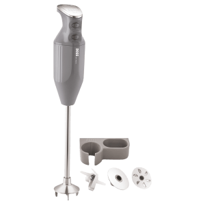 BOSS Platinum 180 Watt 2 Speed Hand Blender with 3 Attachments (Premium Lacquer Coating, Grey)