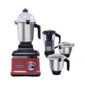 WONDERCHEF Sumo 1000 Watt 4 Jars Mixer Grinder (Advanced Air Ventilation System, Rust/Black)