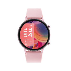 fastrack Reflex Play Plus Smartwatch with Bluetooth Calling (33.02mm AMOLED Display, IP68 Water Resistant, Pink Strap)