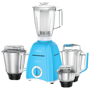 HAVELLS Momenta NV 750 Watt 4 Jars Mixer Grinder (21000 RPM, Built-in Overload Protection, Blue)