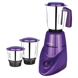 morphy richards Aero Pro 500 Watt 3 Jars Mixer Grinder (Overload Protection, Purple)