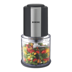 BOROSIL Chef Delite 300 Watt Vegetable Chopper with 2 Blades (Black)