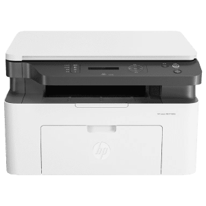 HP Laser MFP 1188A Multi Function Monochrome Laser Printer with 2-Line LCD Display (CIS Sensor, White)