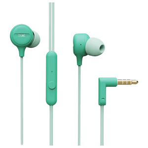 boAt Bassheads 103 Wired Earphone with Mic (In Ear, Green)