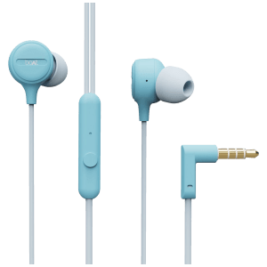 boAt Bassheads 103 Wired Earphone with Mic (In Ear, Mint Blue)