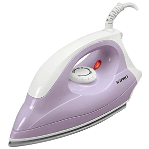 wipro Deluxe 1000 Watts Dry Iron (Automatic Shut Off, WI0001, Light Purple)