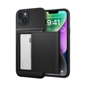 spigen Slim Armor CS TPU & Polycarbonate Back Case for Apple iPhone 14 Plus (Air Cushion Technology, Black)