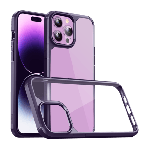 GRIPP Defender Hard TPU, Polycarbonate Back Case for Apple iPhone 14 Pro (Drop Protection, Purple)