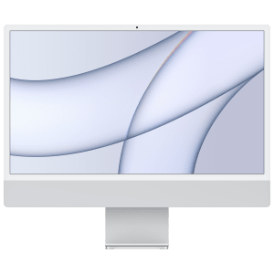 Apple iMac 24 Inch 4.5K Retina Display 2021 (M1 Chip, 8GB, 512GB, Apple, macOS Big Sur, Silver)