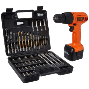 BLACK+DECKER Cordless Drill (Reverse Rotation, CD961K50-IN, Orange and Black)